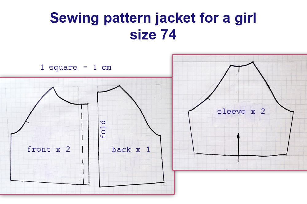 sewing pattern girl jacket