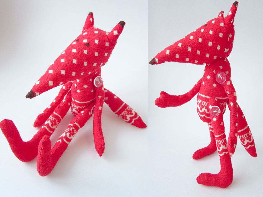 fox toy sewing pattern