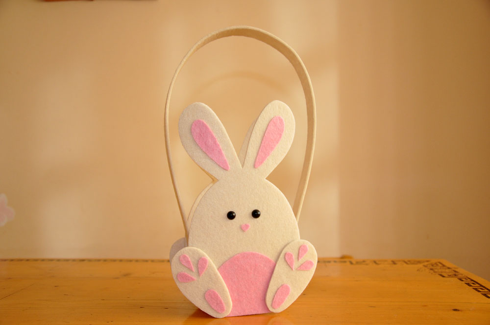 felt rabbit bag