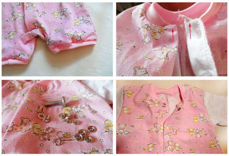 How to sew baby romper, free sewing pattern