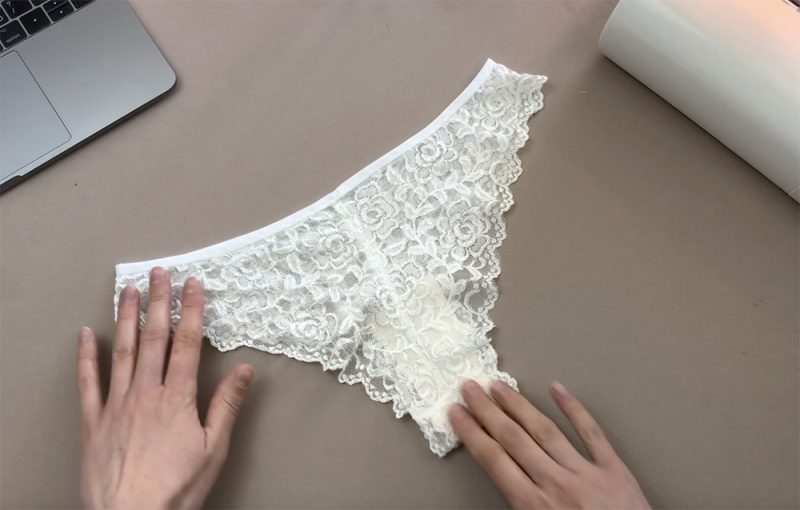 How to sew lace brazilian panties