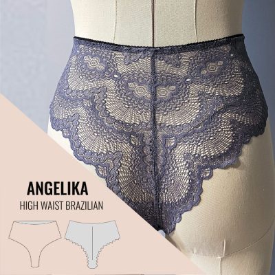 high waist lace brazilian panty pdf pattern