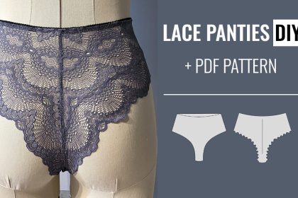 how to sew lace high waist panties