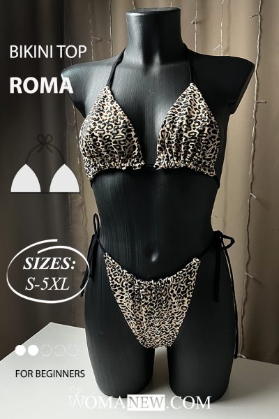 ROMA pdf sewing pattern bikini top